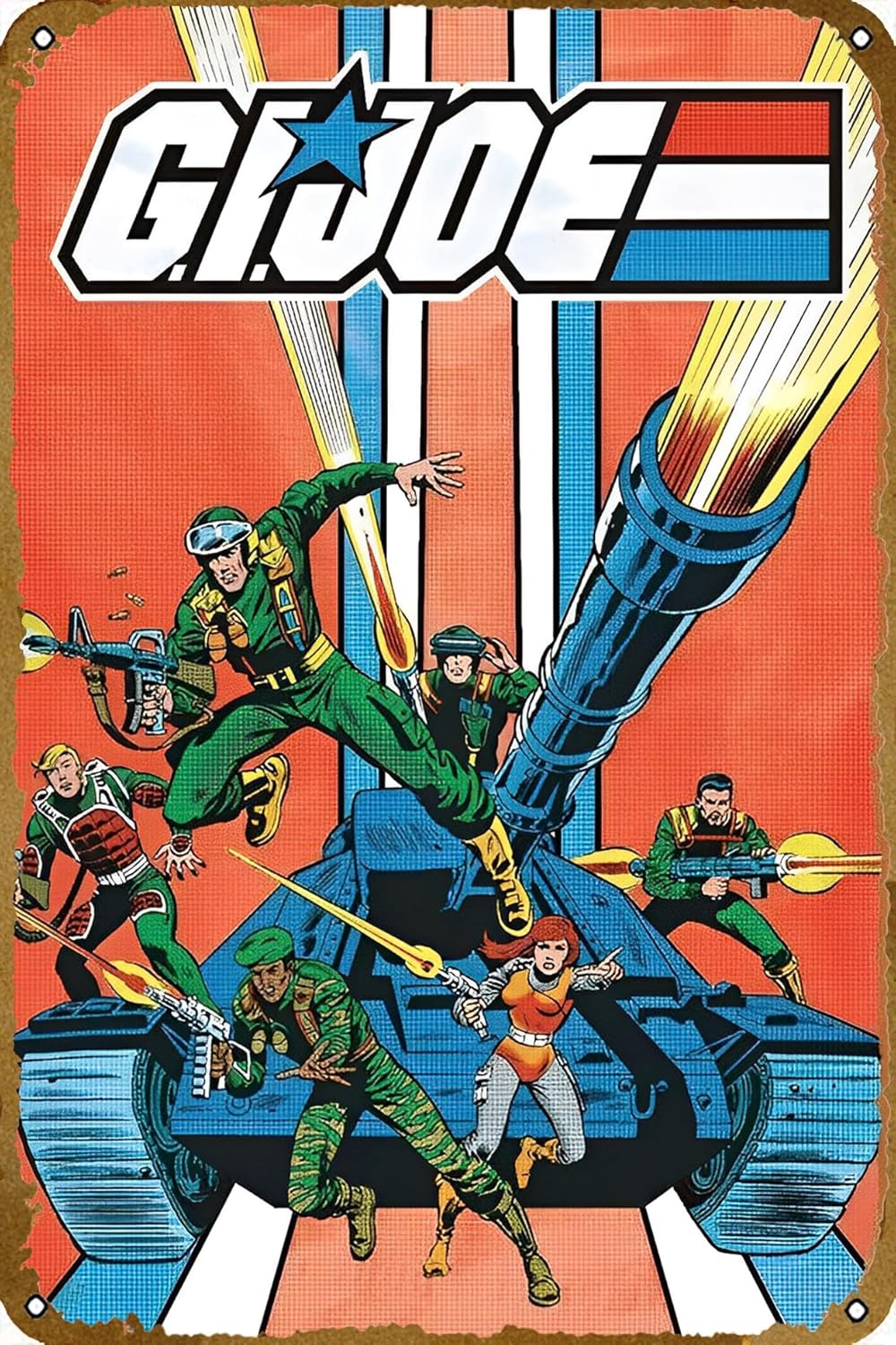 Vintage Collectible Posters - Gi Joe – Tank – Affiche
