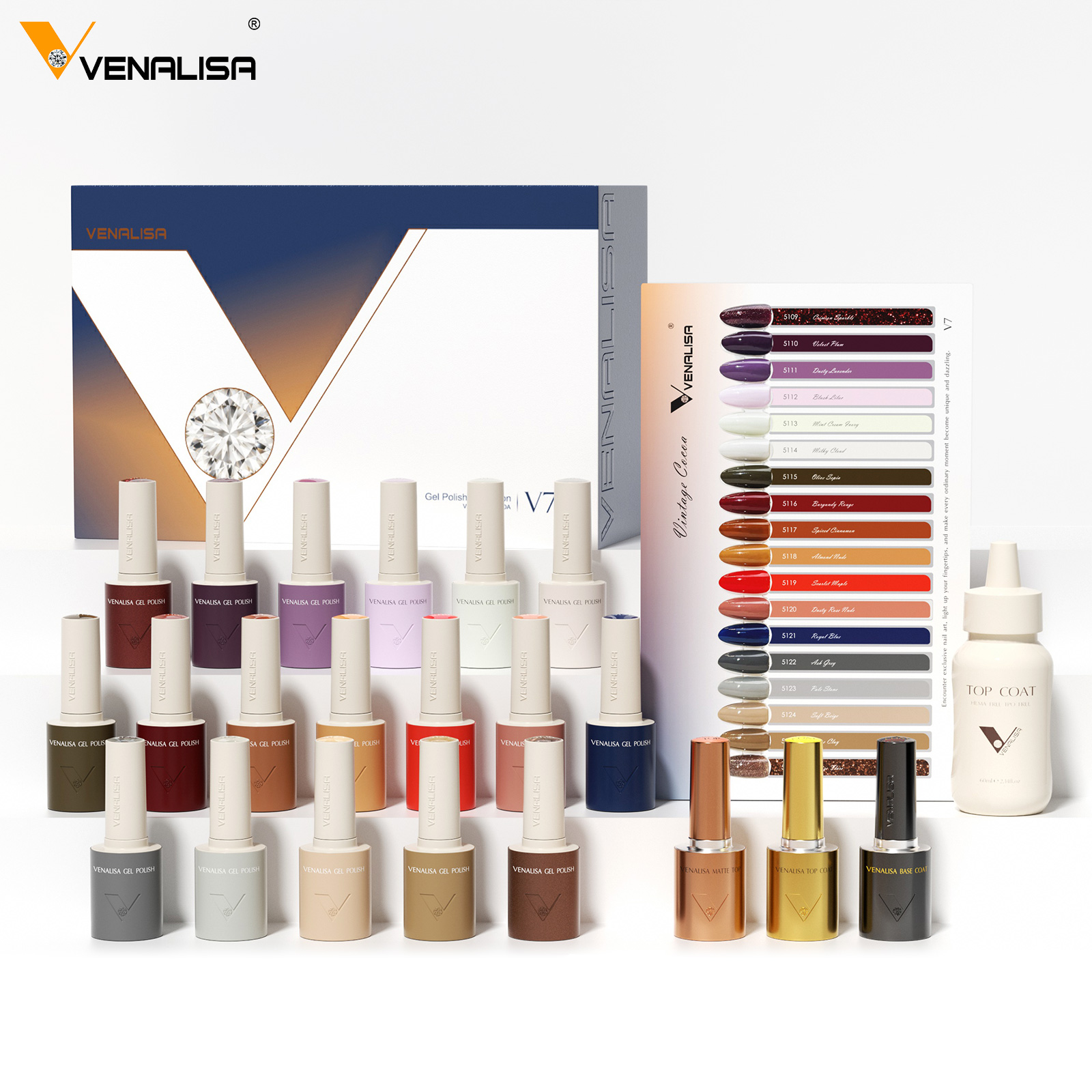 Vintage Collectible Bottles - VENALISA V7 Vernis à Ongles Gel