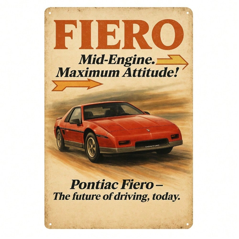 Vintage Collectible Posters - VSKFRS Affiche Métallique Vintage 20x30cm Pontiac
