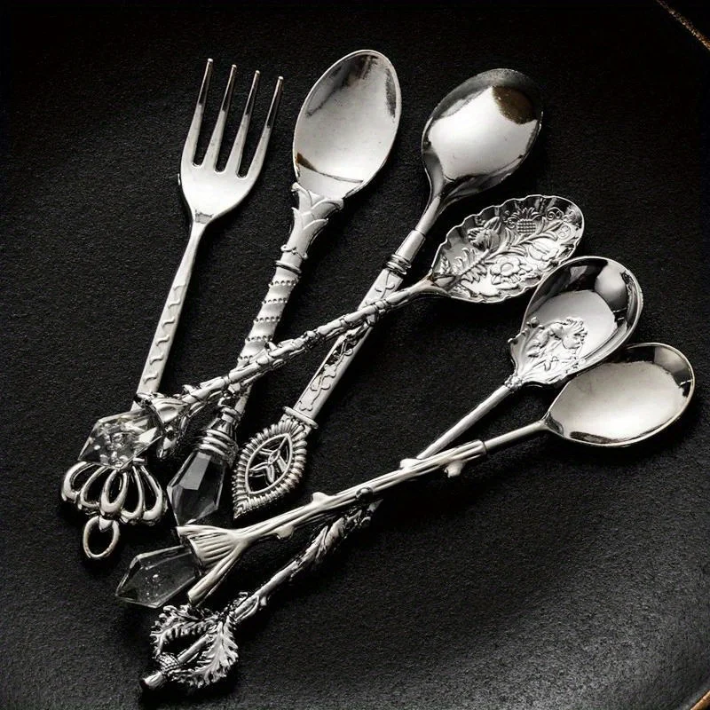 Vintage Collectible Spoons - Lot de 6 couverts vintage style