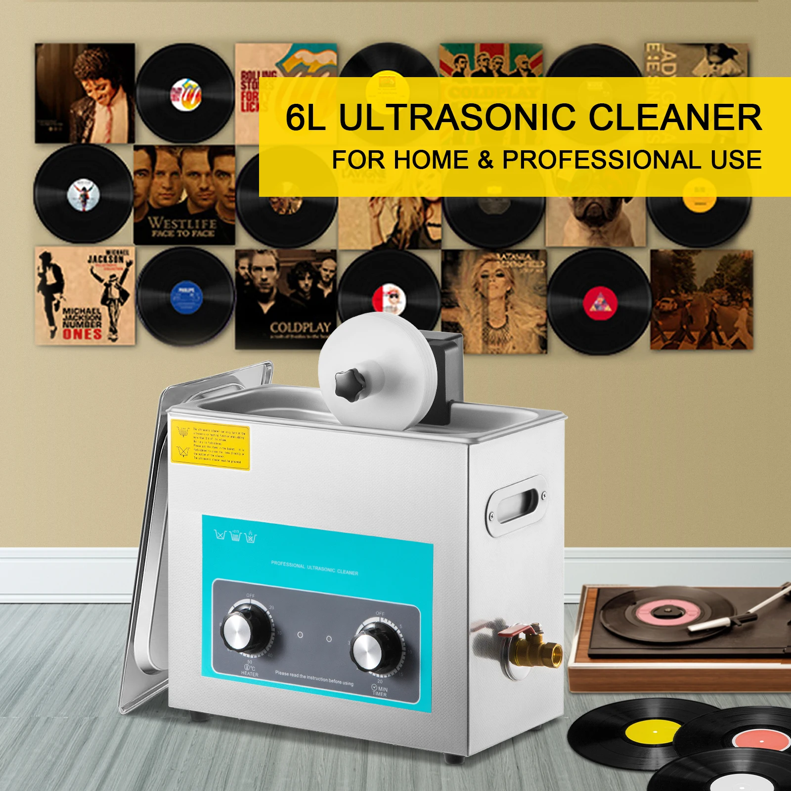 Nettoyeur à ultrasons SIHAO 6L - Vinyl Record Cleaner avis et prix
