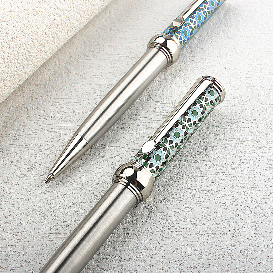 Stylo à bille en métal à motif - Vintage Collectible Pens avis et prix